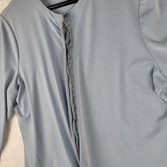 Lauren Ralph Lauren Large Womens Light Blue Button Up Long Sleeve Shirt - Picture 4 of 9